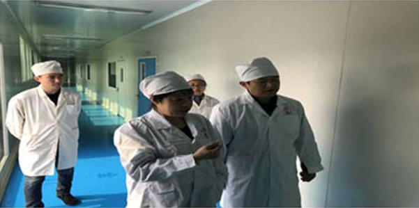 市药监局副局长王敬东来公司调研