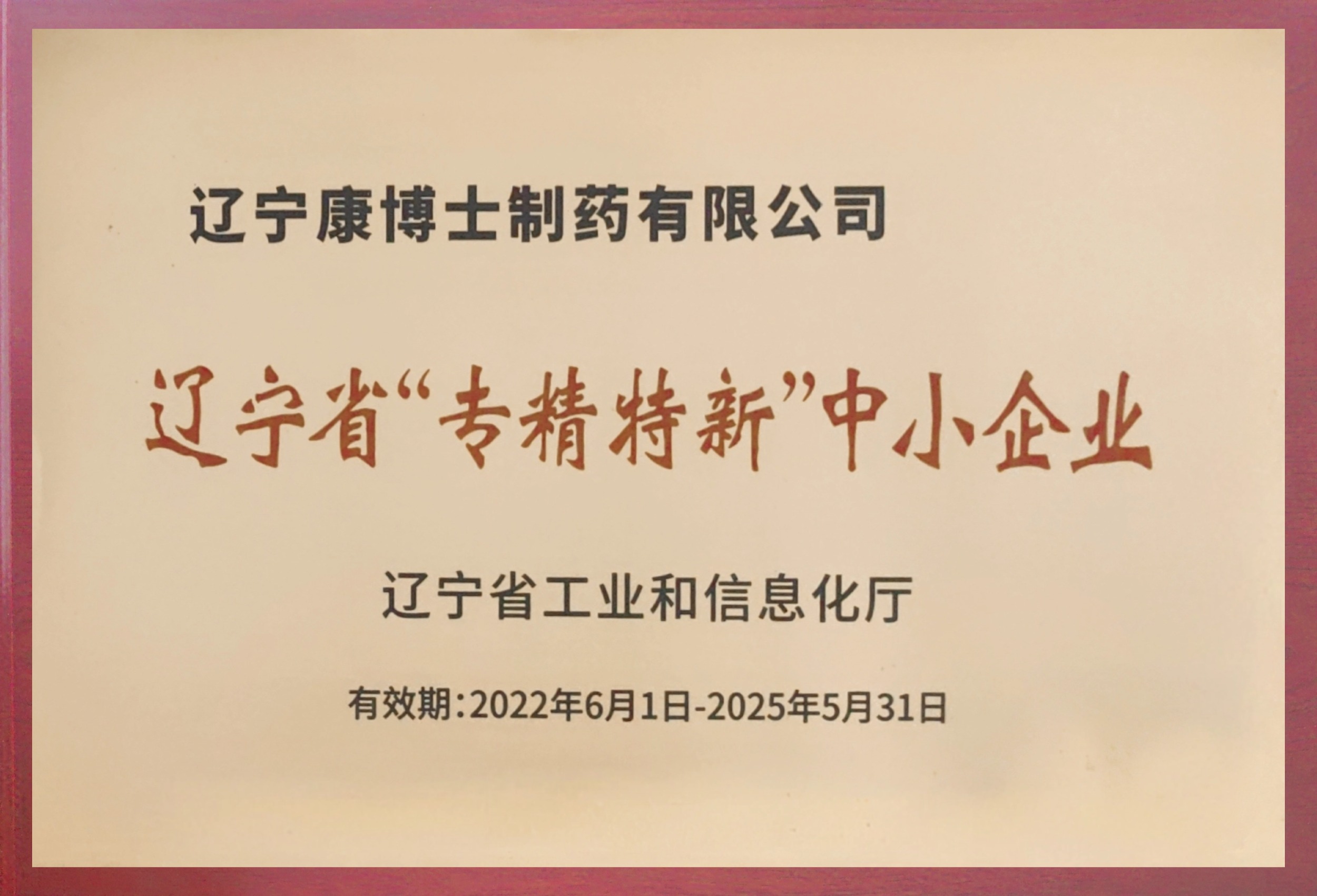 辽宁省“专精特新”中小企业