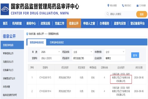 康博士生产「阿托伐他汀钙片」注册上市许可申请获得受理